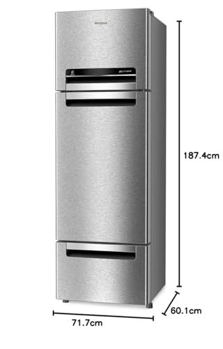 Whirlpool 270 L (Gross Capacity 300L) Frost Free Triple-Door Refrigerator (FP 313D PROTTON ROY ALPHA STEEL (Z) - Image 2