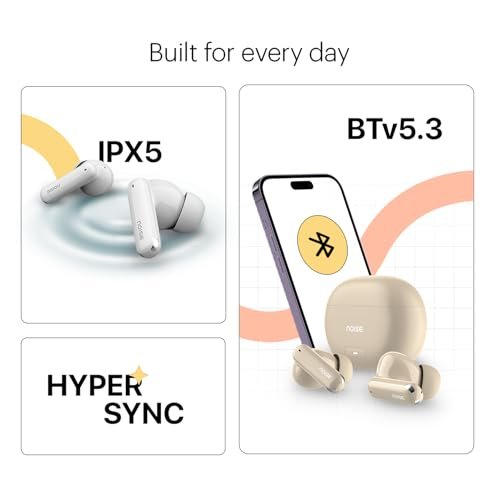 Noise Newly Launched Buds Nuvo in-Ear Truly Wireless Earbuds with 40H of Playtime, Quad mic ENC, Dual Device Pairing, 12mm Driver, BT v5.3 (Mocha Brown) - Image 2