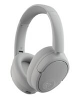 JLab JBuds LUX ANC Smart Active Noise Cancelling Headphones - Over Ear Wireless Headphones with Microphone, 70+ H Playtime Foldable Bluetooth Earphones, Multipoint & Customisable Sound, Cloud White