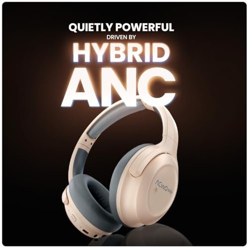 ACwO Twister 717 | Hybrid ANC up to 38dB | X- Fidelity Acoustics | Bass BooMX™ 40mm Drivers | Dual EQ Modes: Gaming & Cinematic | Up to 55 Hours Music Playtime (ANC Off) - Cool Grey - Image 11
