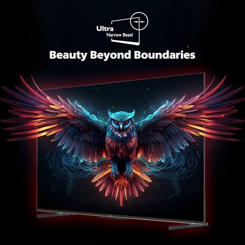 Philips 109 cm (43 inches) 8100 Series 4K Ultra HD Smart QLED Google TV 43PQT8100/94 - Image 4