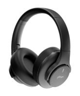 pTron Studio Urban 35dB Active Noise Cancellation Bluetooth Wireless Over Ear Headphones with Mic, 72Hrs Playtime, 40mm Bass Drivers, TruTalk AI-ENC Calls,40ms Low Latency Gaming, Foldable Cups(Black)