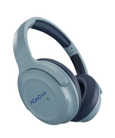 ACwO Twister 717 | Hybrid ANC up to 38dB | X- Fidelity Acoustics | Bass BooMX™ 40mm Drivers | Dual EQ Modes: Gaming & Cinematic | Up to 55 Hours Music Playtime (ANC Off) - Steel Blue