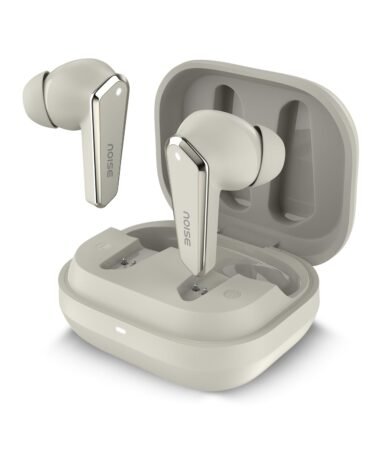 Noise Buds N1 Truly Wireless Earbuds with Chrome Finish, 40H of Playtime, Quad Mic with ENC, Ultra Low Latency Gaming (Up to 40 Ms), Instacharge(10 Min=120 Min), Bluetooth V5.3(Calm Beige)