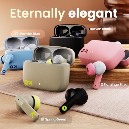 Boult GOBOULT (Formerly Z60 Made in India Ear Buds Wireless with 60H Playtime, 4 ENC Mics Clear Calling, 50ms Low Latency Gaming, 13mm Bass Driver Earbuds Bluetooth Wireless Earphones (Powder Blue) - Image 4