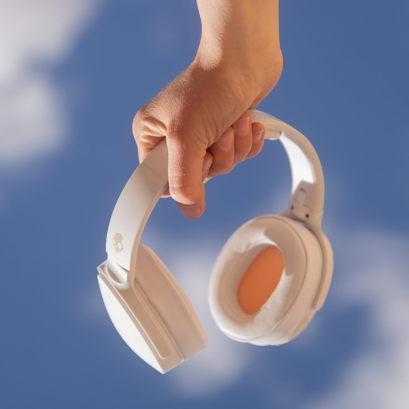 Skullcandy Hesh Evo Wireless Over Ear Headphones with Charging Cable,36 Hr Battery,Microphone,Works with iPhone Android and Bluetooth Devices -Bone Orange Glow - Image 6