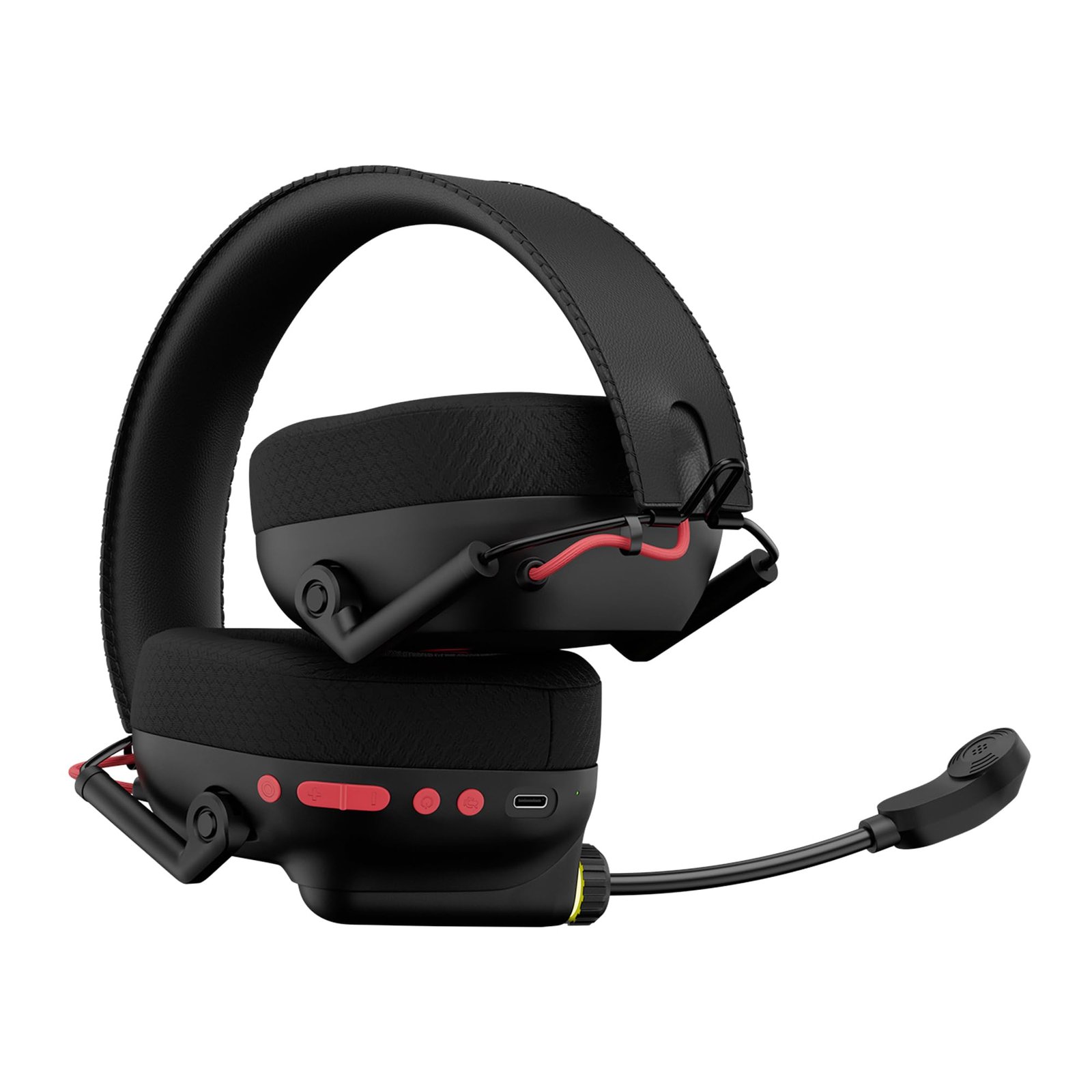 daWg HeadBug G60 Lightweight Wireless Gaming Headphones, 20ms Ultra Low Latency (2.4GHz), Bluetooth v5.4, 40mm Neodymium Drivers, Crystal Clear Mic, Soft Leatherlite Headband, for PS5, PS4, PC, Mobile - Image 4