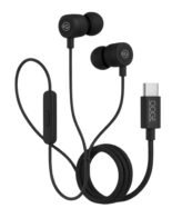 OOGE Beat 14 Type C in-Ear Earphones with Sound Pulse & Heavy Bass, Durable Wire, All-in-One IC, Universal Compatibility (Black)