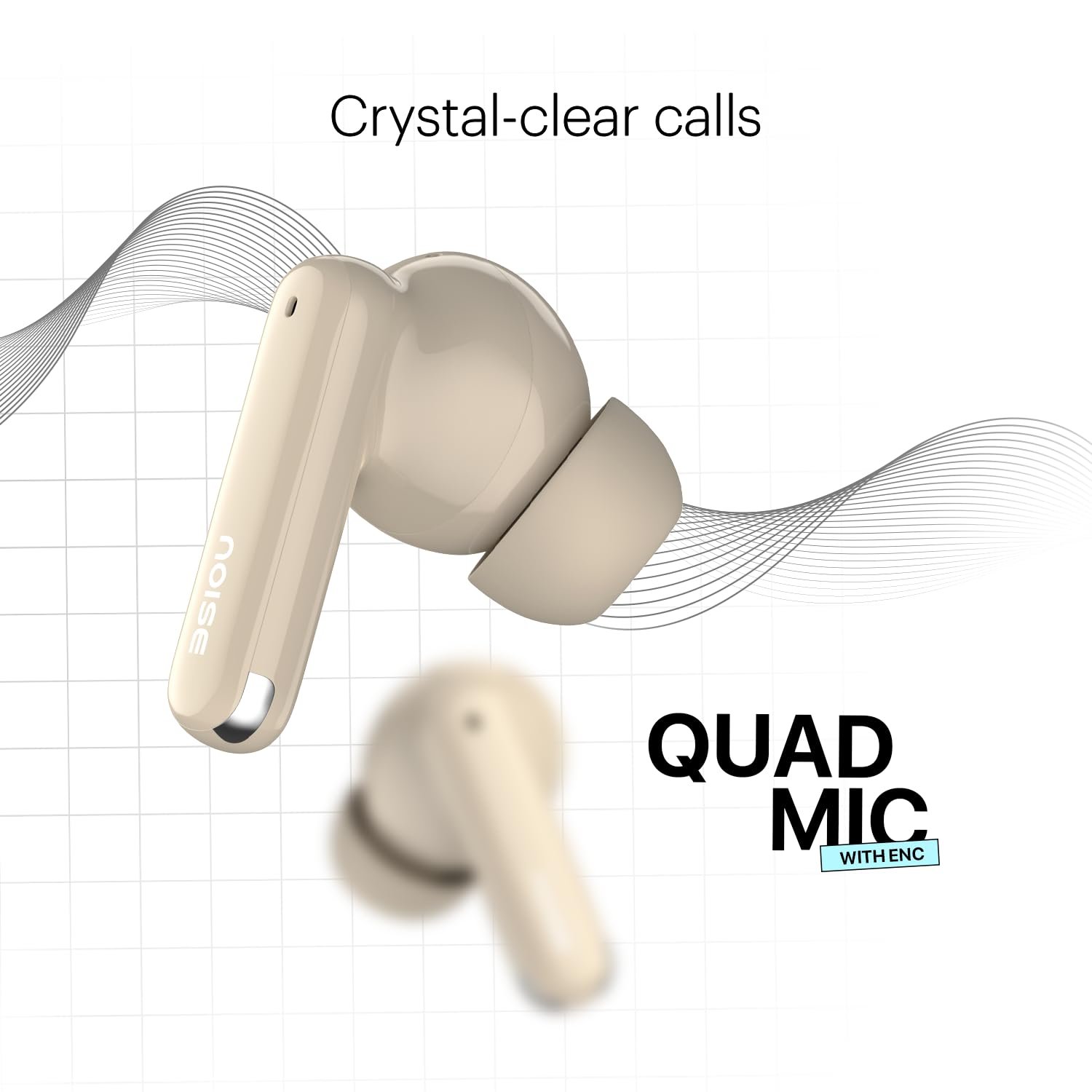 Noise Newly Launched Buds Nuvo in-Ear Truly Wireless Earbuds with 40H of Playtime, Quad mic ENC, Dual Device Pairing, 12mm Driver, BT v5.3 (Mocha Brown) - Image 7