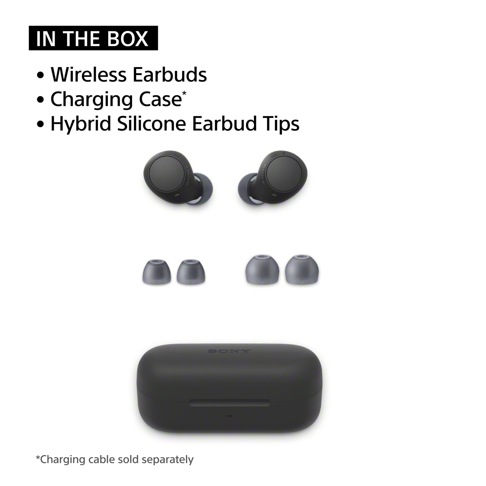 Sony WF-C510 Wireless Bluetooth Earbuds with Mic, TWS, in Ear, Ambient Sound Mode, Small and Comfortable, IPX4, Quick Charge, Multipoint Connectivity, Customized EQ, Up to 22 Hours Battery- Black - Image 8