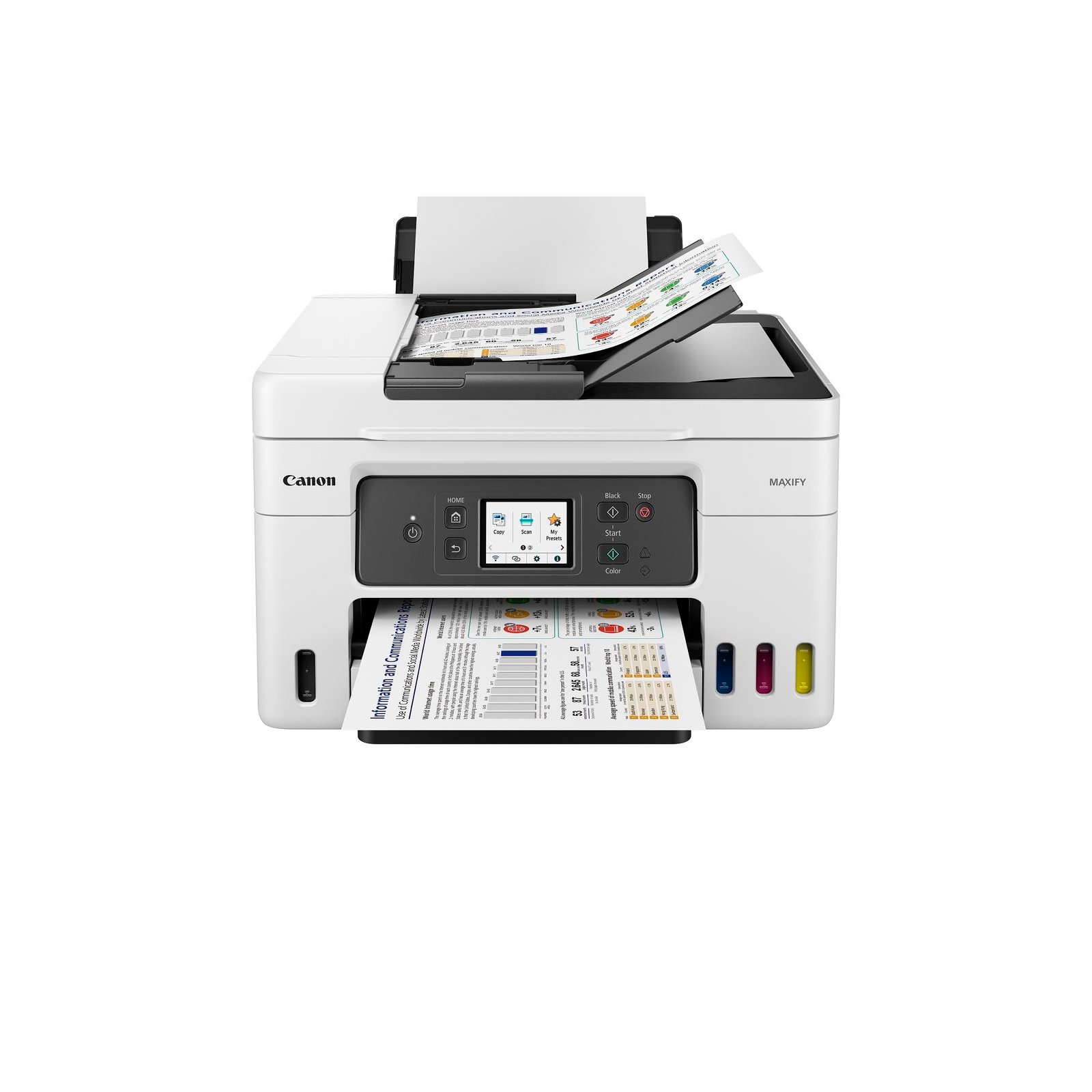 Canon MAXIFY GX4070 All in One WiFi Inktank Printer with FAX (Upto 6000 Mono Prints and 14000 Colour Prints) for Office - Image 5