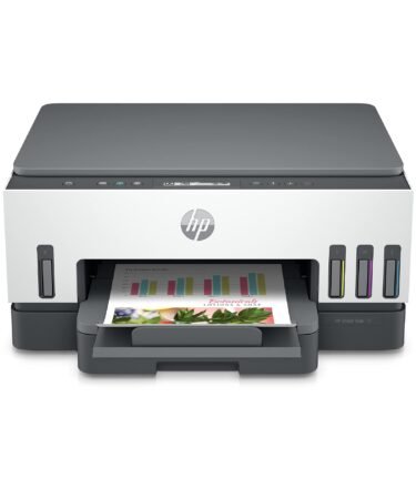 HP Smart Tank 720 All-in-One Auto Duplex WiFi Colour Printer, Print, Scan & Copy for Office, White