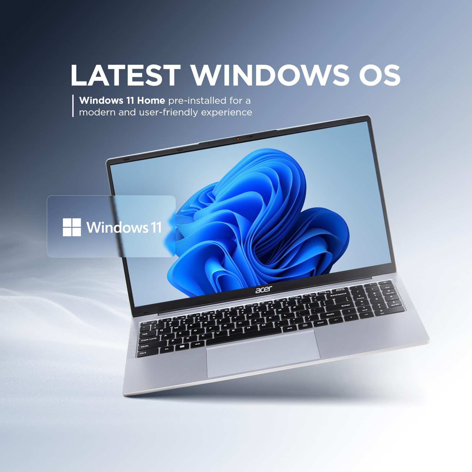 Acer Aspire 3 12th Gen Intel Core i3-1215U Premium Laptop (16GB RAM/512GB SSD/Windows 11 Home) A325-51,15.6" Full HD IPS Display, 54Whr Battery, Silver, 1.69 Kg - Image 8