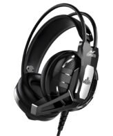 Ant Esports H520W Lightweight Gaming Over Ear Wired Headphones with Mic| 3.5MM Jack |50 MM Drivers | Compatible with PC/ PS4 / Xbox One/Nintendo/Mobile (Black)