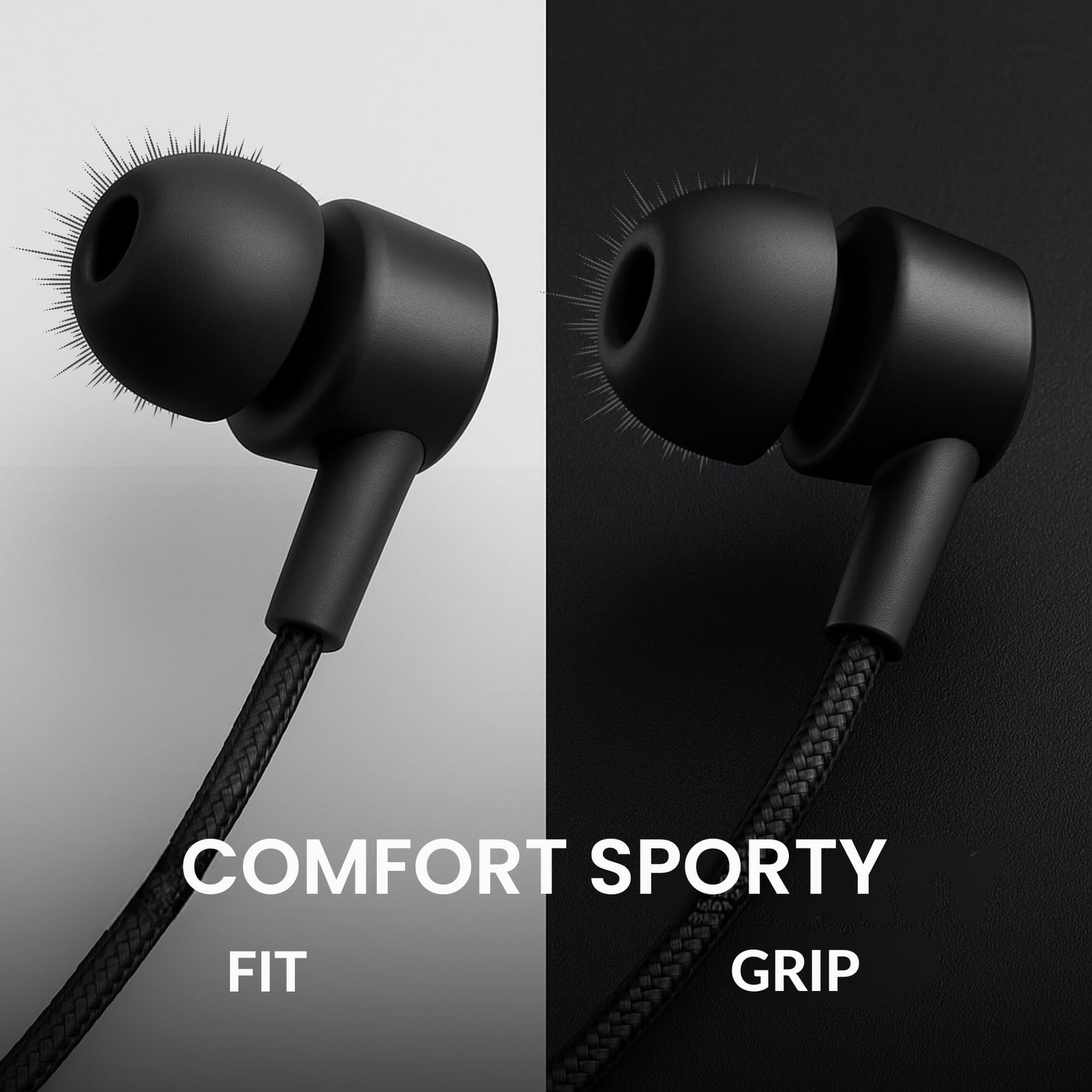 OOGE Beat 14 Type C in-Ear Earphones with Sound Pulse & Heavy Bass, Durable Wire, All-in-One IC, Universal Compatibility (Black) - Image 4