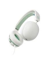 Skullcandy Grom Over-Ear Wired Headphones for Kids, Volume-Limiting, Share Audio Port, Microphone, Work with Bluetooth Devices and Computers- Bone Seafoam