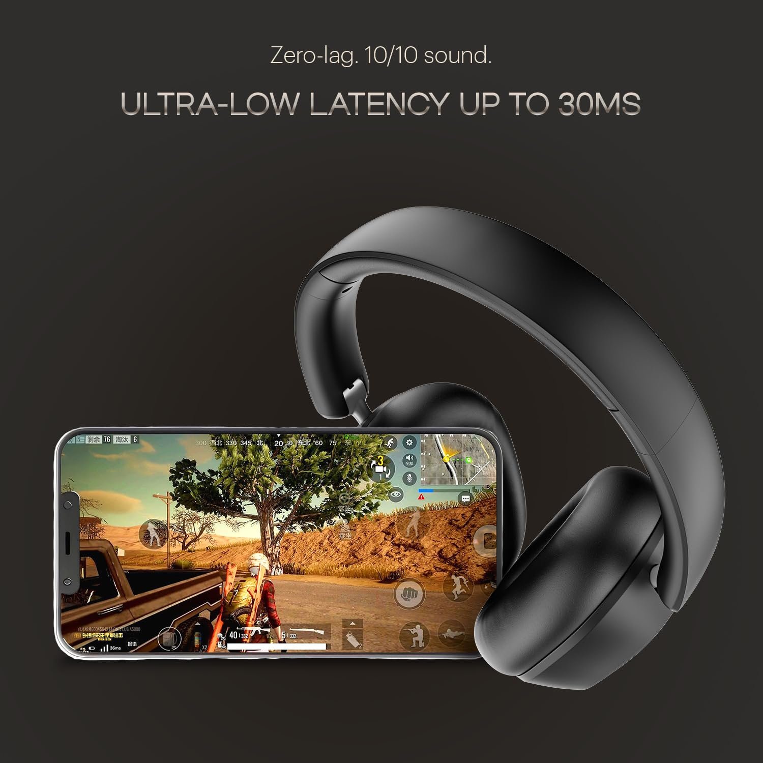 Noise Airwave Max 5 Wireless Over-Ear Headphones with Adaptive Hybrid ANC (up to 50dB), HFA Tech, 80H Playtime, Dual Pairing(Carbon Black) - Image 3