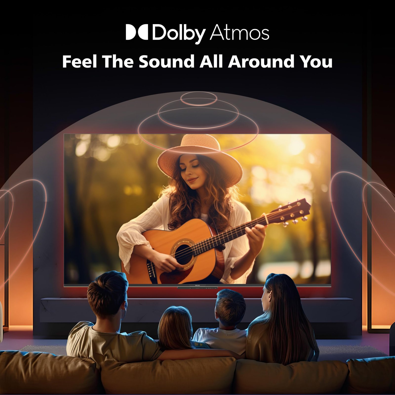 Philips 109 cm (43 inches) 8100 Series 4K Ultra HD Smart QLED Google TV 43PQT8100/94 - Image 5