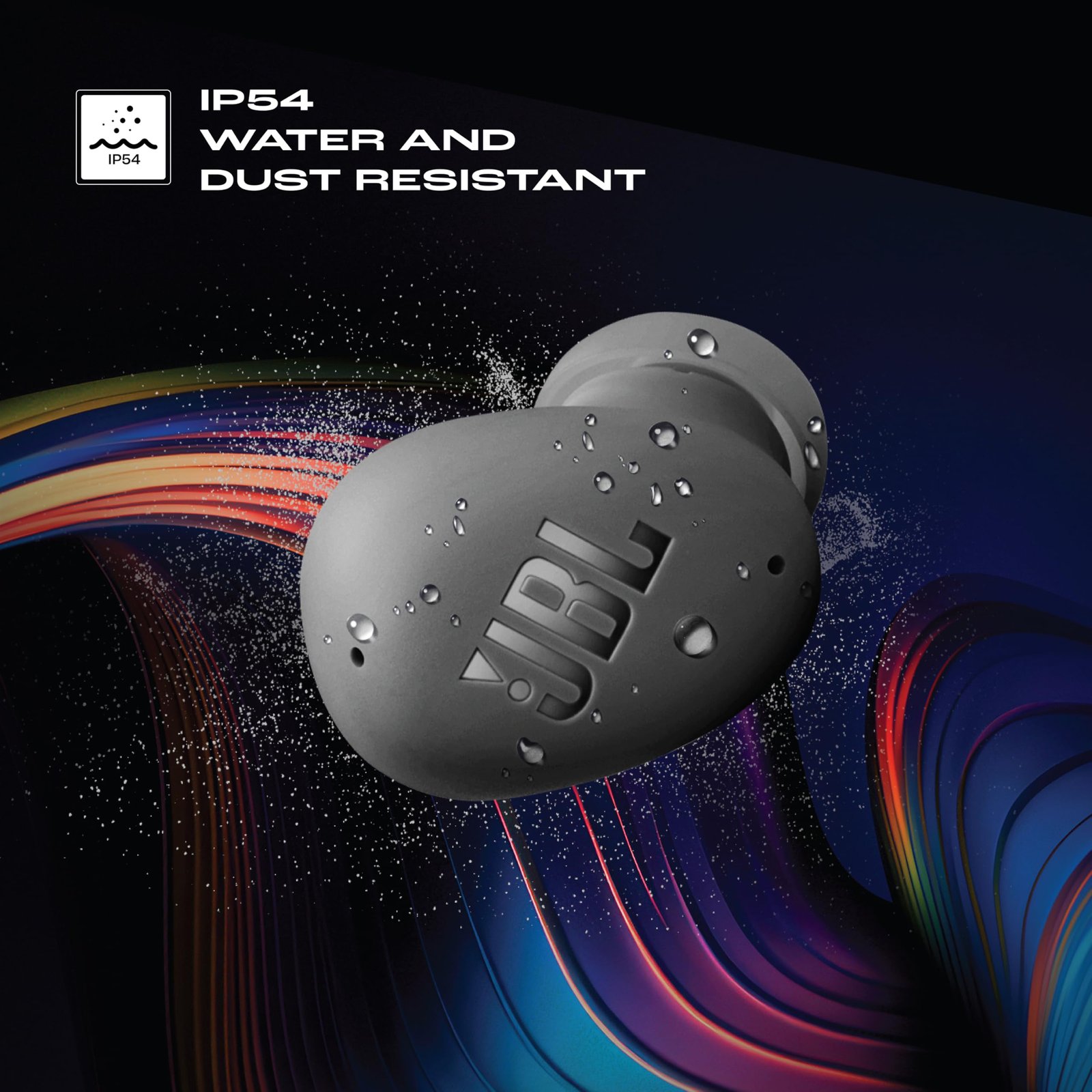 JBL Wave Buds 2 Ear Buds Wireless BluetoothV5.3, Active Noise Cancellation EarBuds,Multi Connect, App for Customized Extra Bass Eq, Relax Mode,Speed Charge, 40H Playback, Fast Pair, 4 Mics,IP54(Black) - Image 4