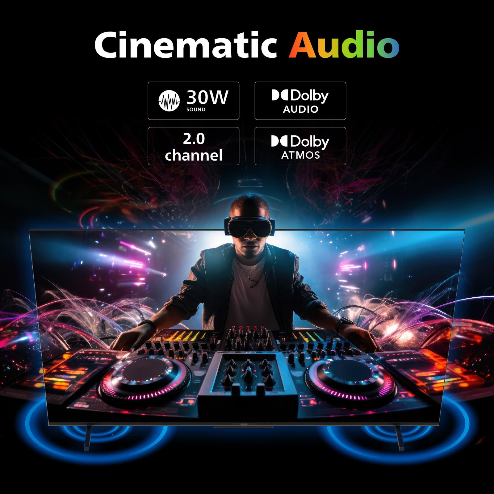 Philips 109 cm (43 inches) 8100 Series 4K Ultra HD Smart QLED Google TV 43PQT8100/94 - Image 8