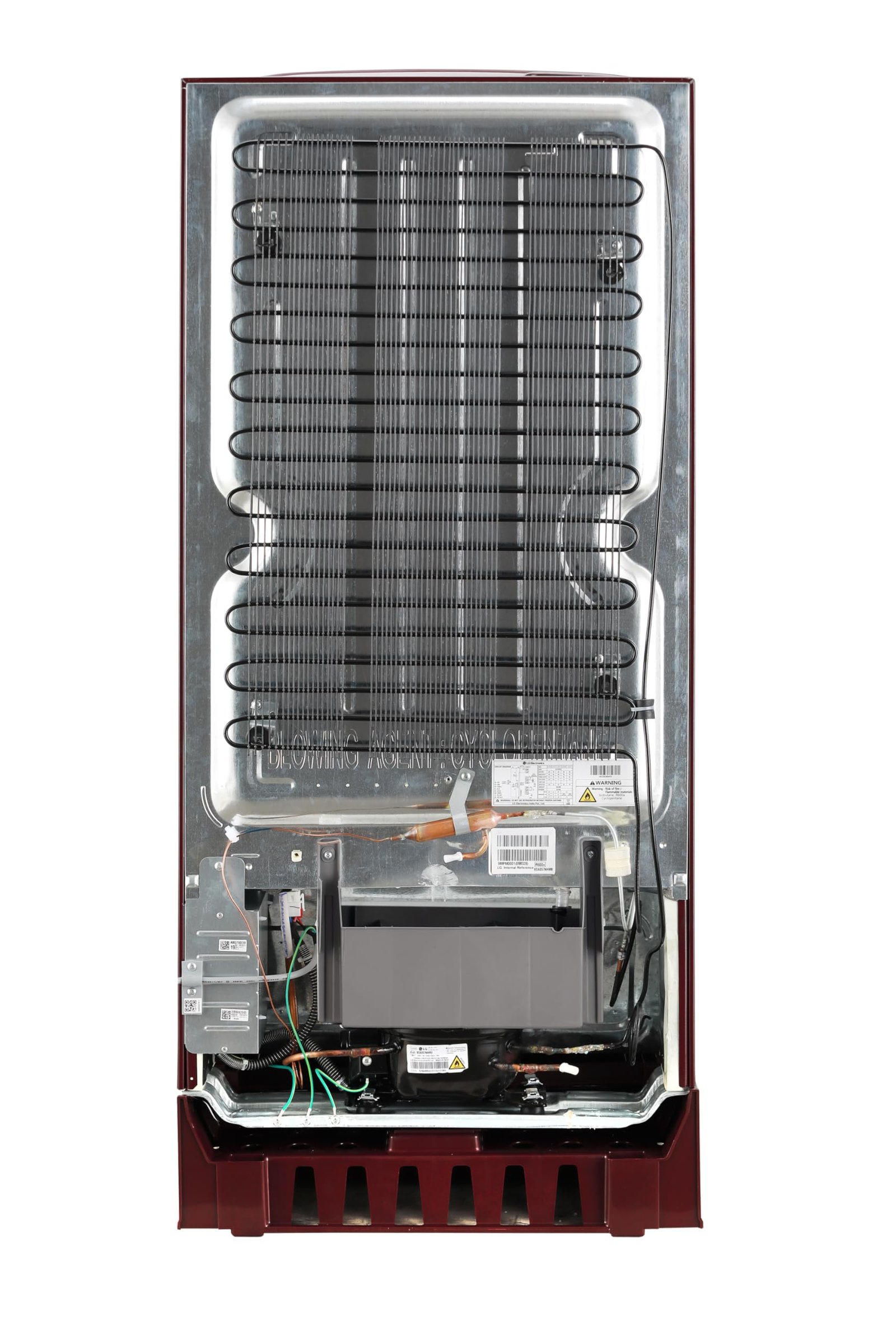 LG 185 L, 5 Star, Smart Inverter, Direct-Cool Single Door Refrigerator (GL-D201ASCU.BSCZEBN, Scarlet Charm, Base stand with drawer & Fast Ice Making) - Image 5