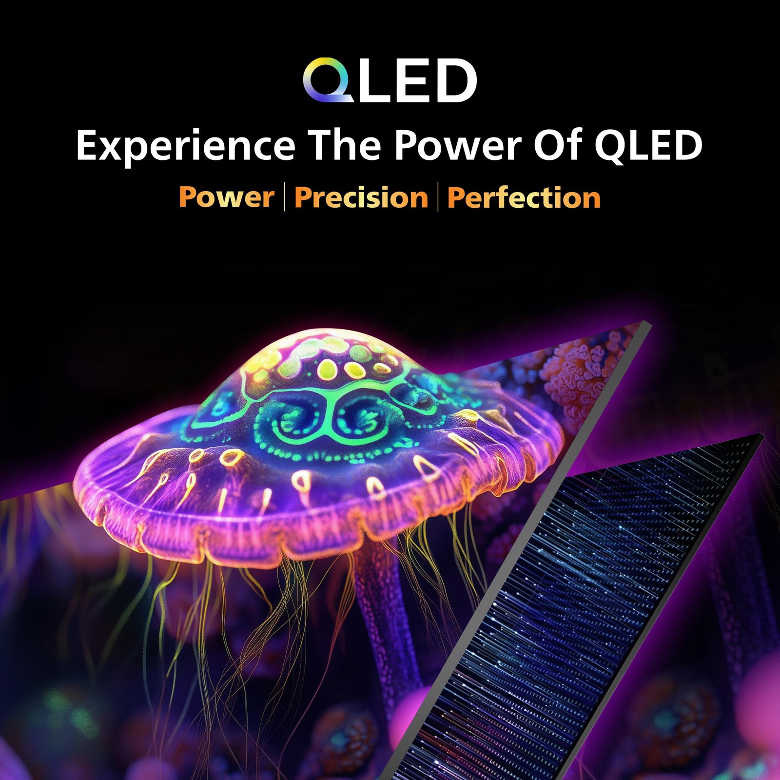 Philips 109 cm (43 inches) 8100 Series 4K Ultra HD Smart QLED Google TV 43PQT8100/94 - Image 9