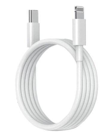 Kratos Type C to L cable [MFi Certified] Compatible with Lightning Port for 30W Fast Charging, Compatible with iPhone 14/14 Pro/ 14 Pro Max/ 13/13 Pro/ 13 ProMax/ 12/11/X/8 all Series, 1M White