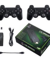 DWH Retro Gaming Stick Console for TV | Plug & Play HDMI Game Stick with Wireless Controllers | Classic Arcade-Style Home Gaming for 2 Players