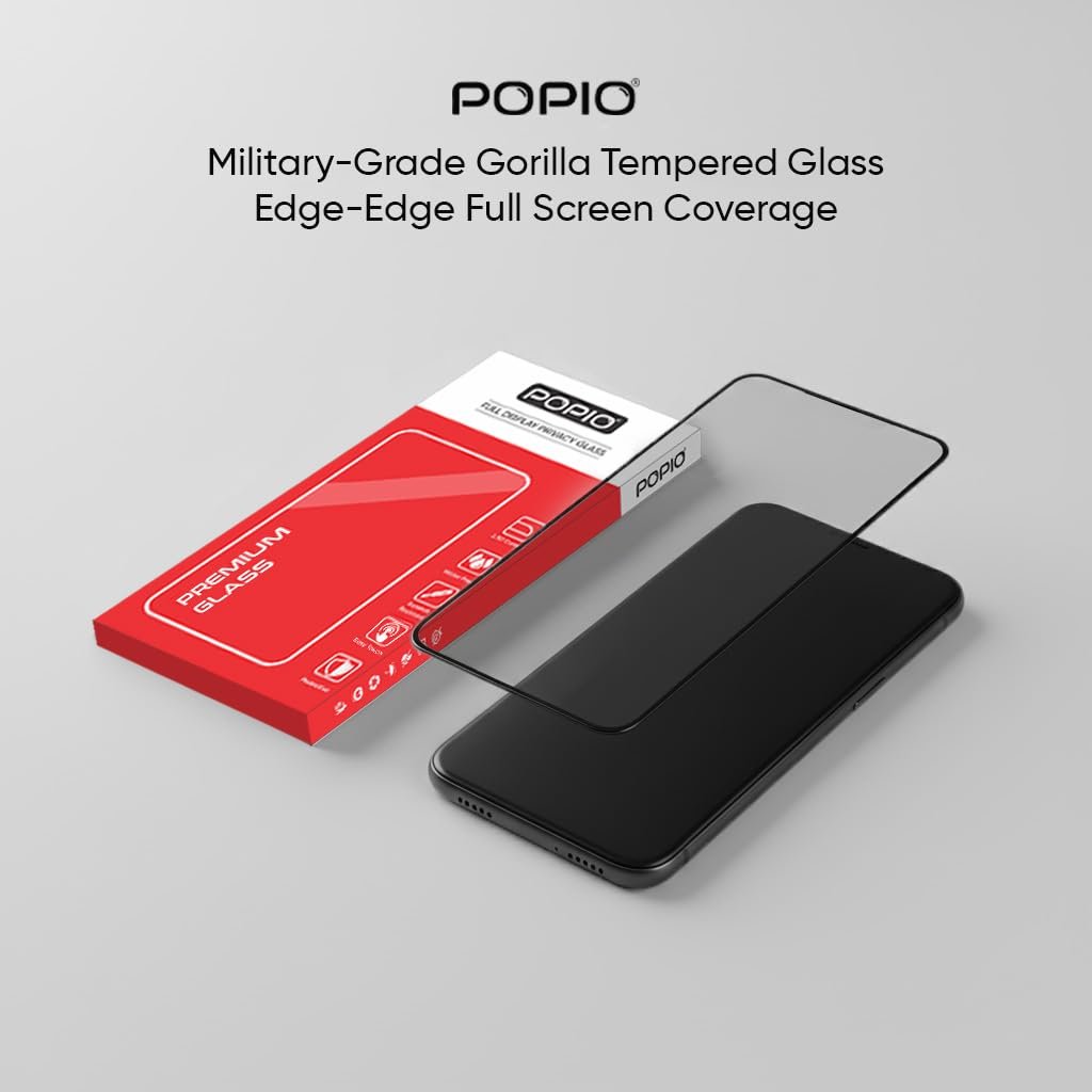 POPIO Military-Grade Gorilla Tempered Glass For iPhone 14 Plus | 9H Hardness, Edge-to-Edge, Bubble-Free - Image 7