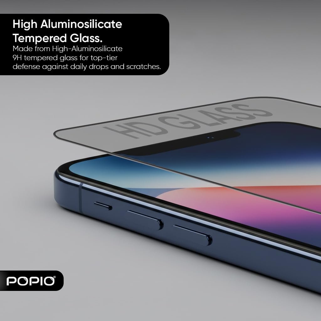 POPIO Military-Grade Gorilla Tempered Glass For iPhone 14 Plus | 9H Hardness, Edge-to-Edge, Bubble-Free - Image 6