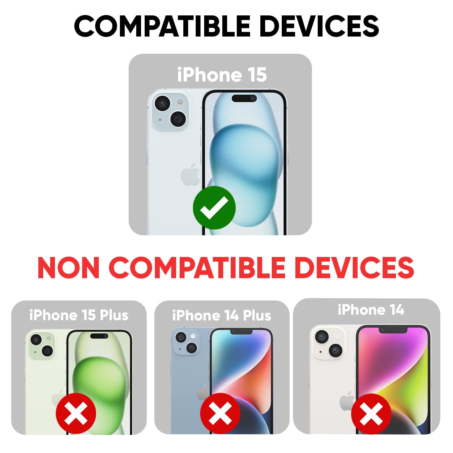 POPIO Military-Grade Privacy Screen Protector for iPhone 15 – 9H Tempered Glass, Anti-Spy Protection, Scratch-Resistant, HD Clarity (1 Pack) - Image 3