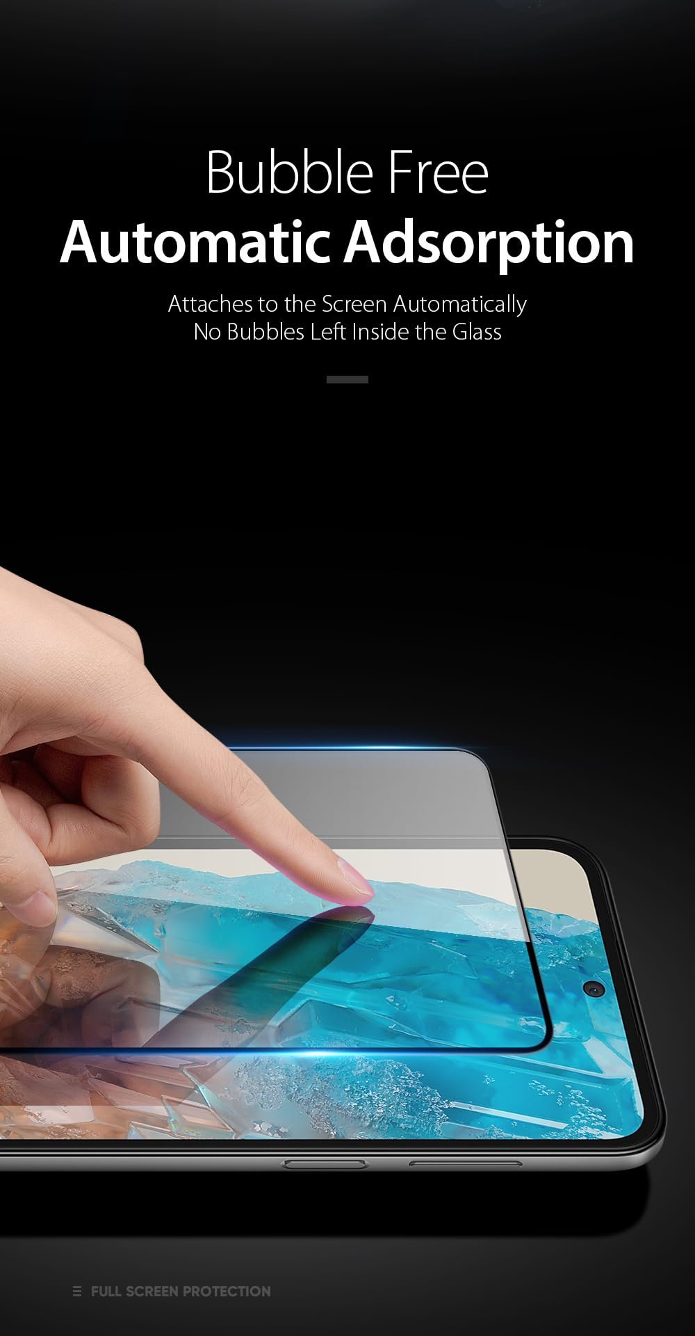 XTRENGTH Advanced HD+ Tempered Glass Screen Protector Designed for Samsung Galaxy M35 / A35 / A55 5G - Edge to Edge Full Screen Coverage with Easy Installation Kit (Anti-Scratch) - Image 3