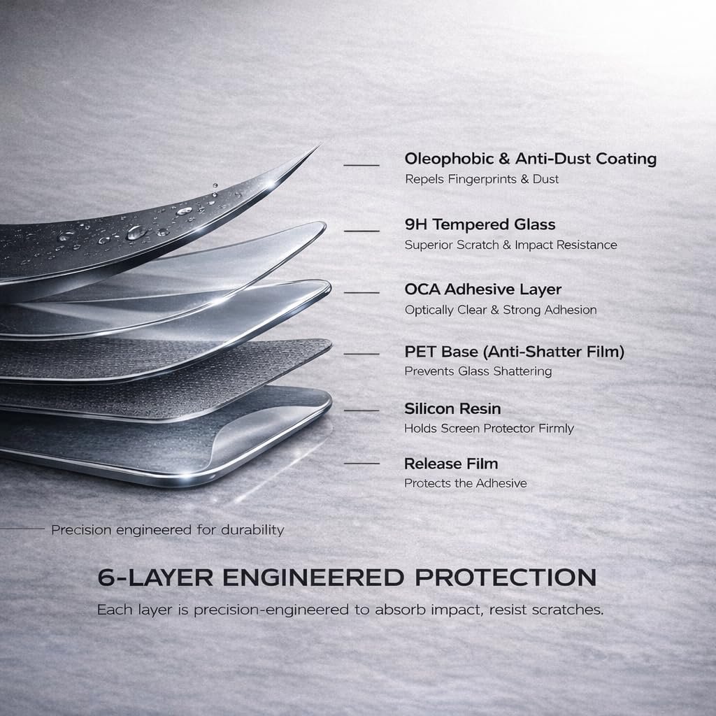 SupCares Tempered Glass for iPhone 13, 13 Pro, 14 and iPhone 16e (6.1 Inch) With Installation Kit | Military-Grade Gorilla Screen Protector | Edge to Edge Coverage | Black - Image 5