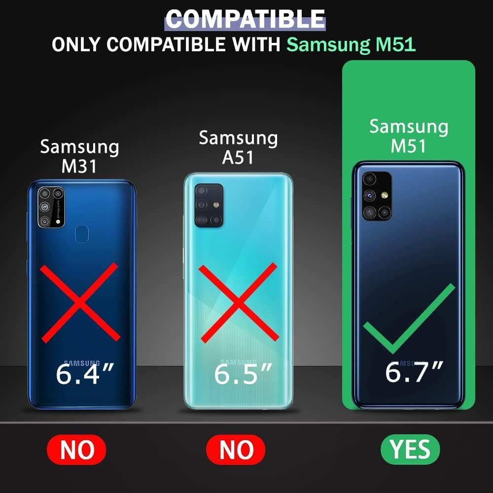 TheGiftKart Tough Armor Bumper Back Case Cover for Samsung Galaxy M51 | Ring Holder & Kickstand in-Built | 360 Degree Protection | Hard Back Case Cover for Samsung Galaxy M51 (PC & TPU, Greyish Blue) - Image 9