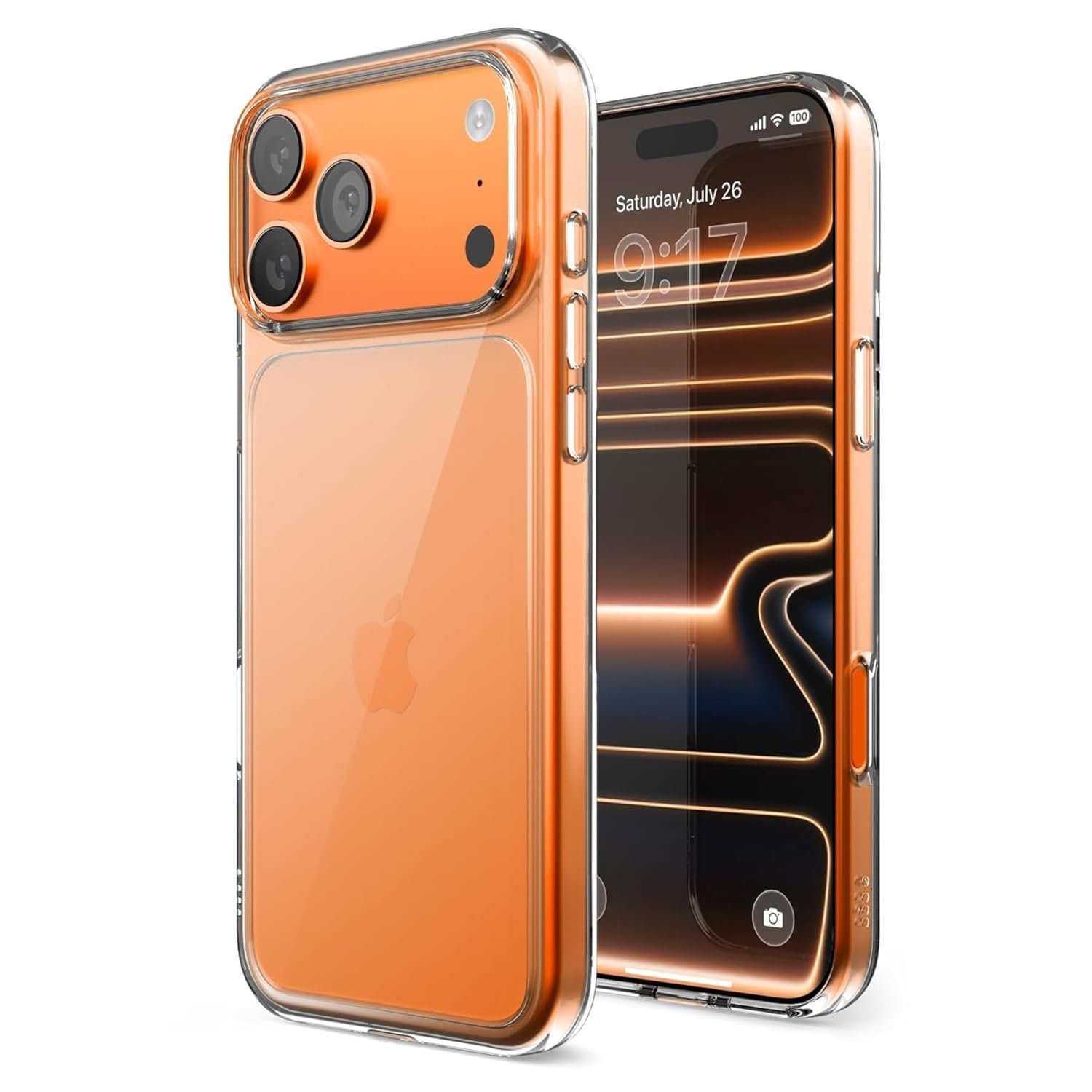 TIANI Clear Transparent Back Case Compatible with iPhone 17 Pro Max | Anti-Yellowing Slim Fit, Shockproof Camera Protection, Lightweight Polycarbonate, Mobile Cover for Men & Women