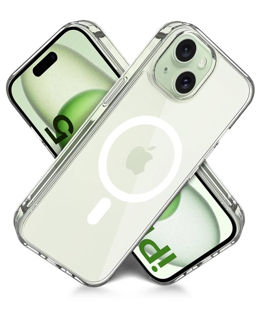 WOW IMAGINE Ultra-Hybrid Back Case Cover for iPhone 15 Compatible with MagSafe | Sleek Hard Crystal Clear Back | Drop & Camera Protection | Shockproof Mobile Case For iPhone 15 (PC & TPU, Transparent) - Image 8