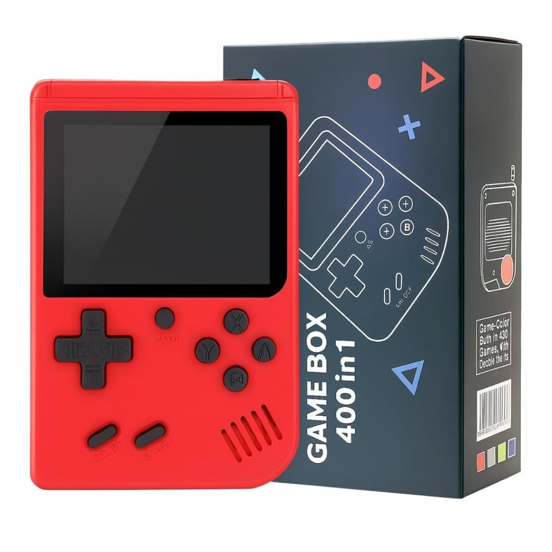 SUUP Game Box 400 in 1 Retro Handheld Gaming Console | 3 Inch Color Screen | Rechargeable Battery | AV Output for TV | Classic Video Games for Kids & Adults - Image 7
