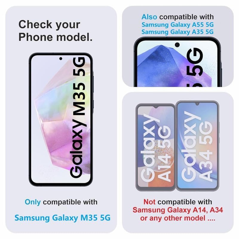 OpenTech® Military-Grade Tempered Glass Screen Protector Compatible For Samsung Galaxy M35 5G (6.6 Inches) With Edge To Edge Coverage And Easy Installation Kit - Image 7