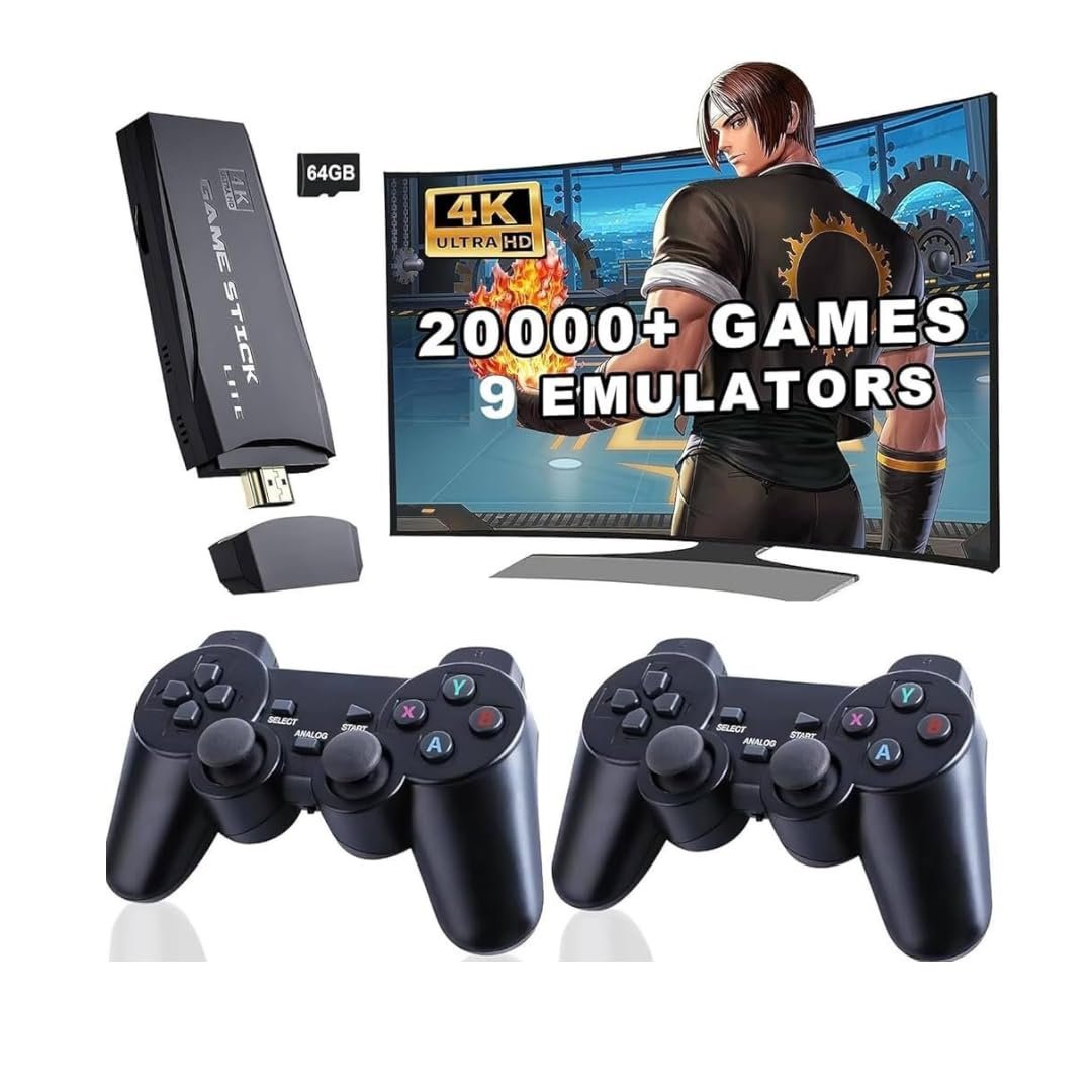 POWERNRI 4K Trendy HDMI Wireless Game Set (2026 Pocket Fun Station) โ Classic Retro Gaming Console with Sonic, Street Fighter, Double Dragon & 2 Player Support - Image 5