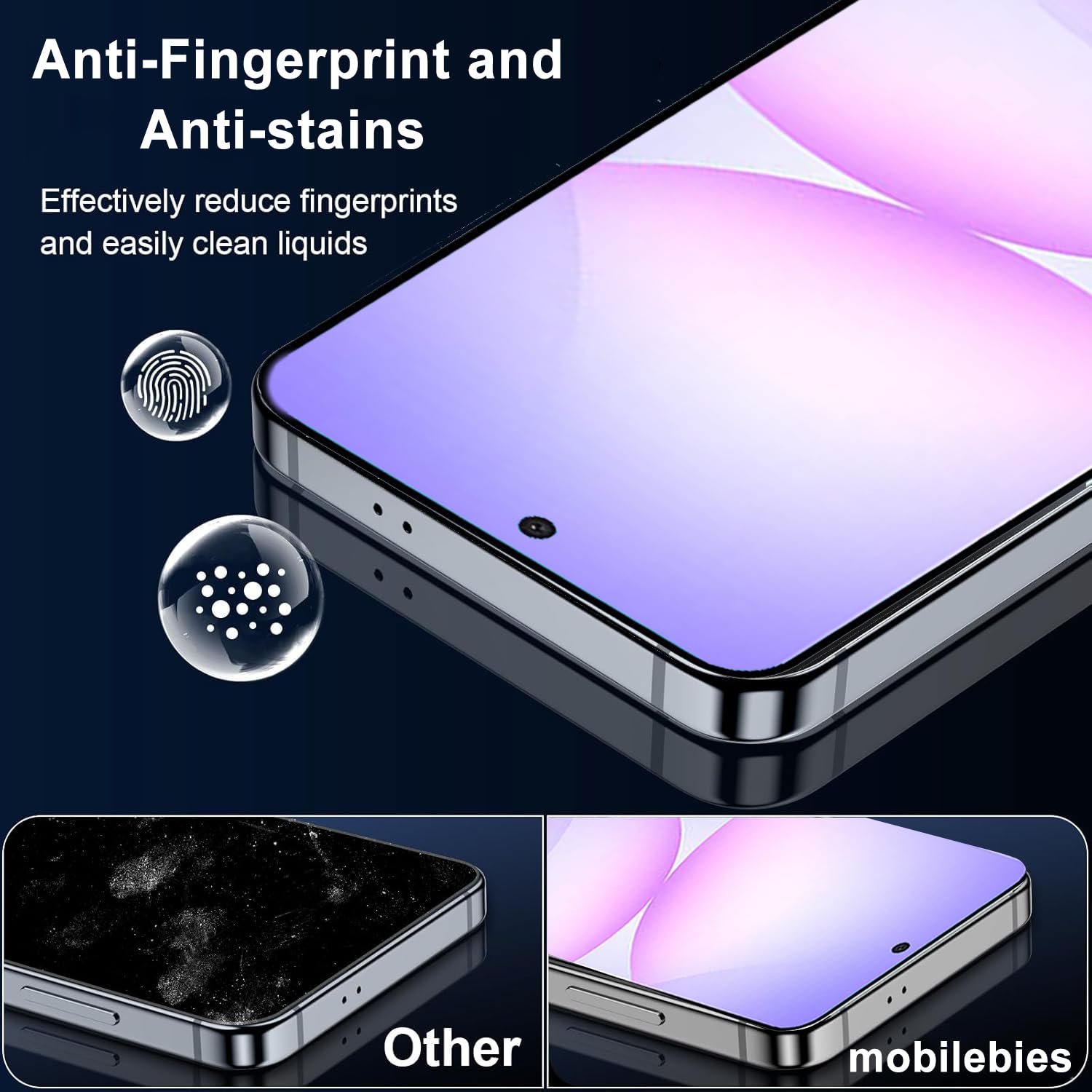 Mobilebies® Premium Tempered Glass Screen Protector Guard For Samsung M17 5G (6.7 Inch, Pack of 1) | Edge to Edge Coverage With Easy to installation kit - Image 5