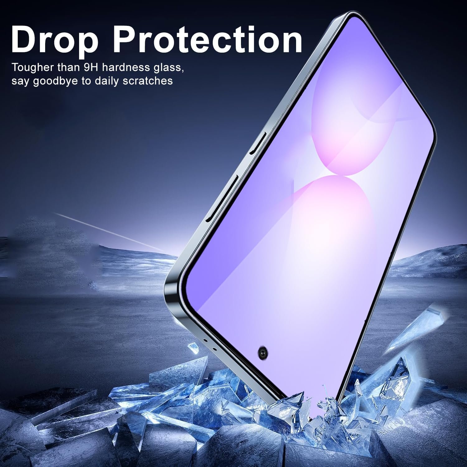 Mobilebies® Premium Tempered Glass Screen Protector Guard For Samsung M17 5G (6.7 Inch, Pack of 1) | Edge to Edge Coverage With Easy to installation kit - Image 2