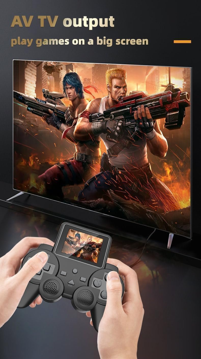 Smartcam® Retro Handheld Gaming Console for Kids & Adults | 520+ Built-in Classic Video Games | Portable Rechargeable Mini Game Player | TV Output | Gift for Boys & Girls Ages 6–14 - Image 3