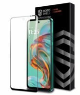 Skyddshield Military-Grade Gorilla Tempered Glass For Motorola G45 (6.5 Inch) With Installation Kit | Edge to Edge Coverage | Black