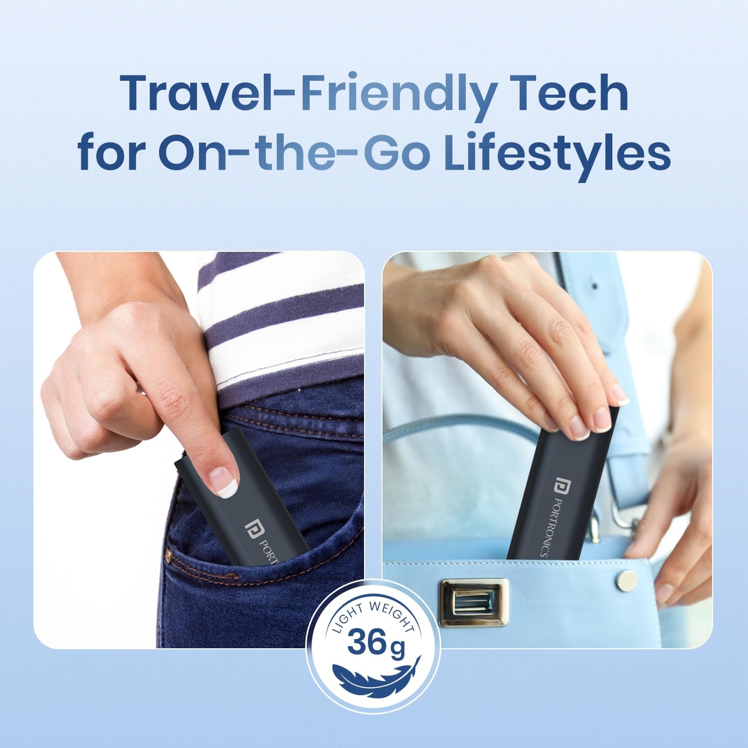 Portronics Snapcase 3 60W Multifunctional Fast Charging Data Cable Kit, Conversion Set USB A & Type C to Male Micro/Type C/Lightning, Data Transfer, Sim Storage, Sim Eject Pin, Pocket Size(Blue) - Image 5