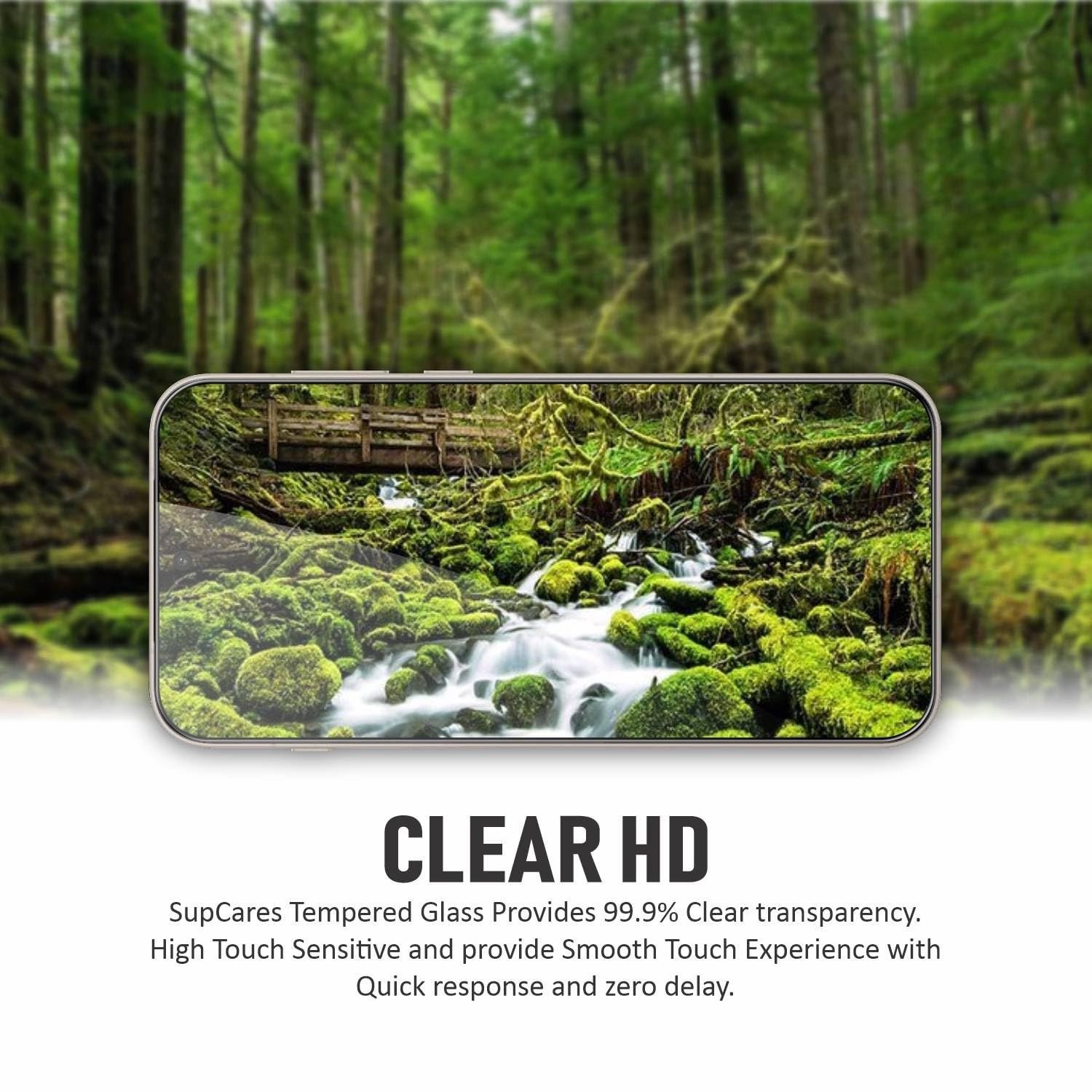 SupCares Tempered Glass for Mobile Phone New With Installation Kit | Military Grade Gorilla Screen Protector | Edge To Edge Coverage | Black (For OnePlus 15) - Image 5