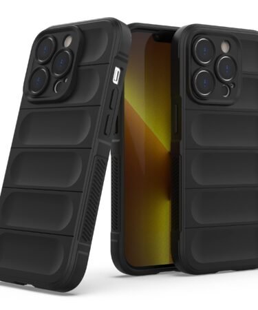 Zapcase Back Case Cover for iPhone 14 Pro | Compatible for iPhone 14 Pro Back Cover | Liquid Silicon Magic Case with Camera Protection | Black