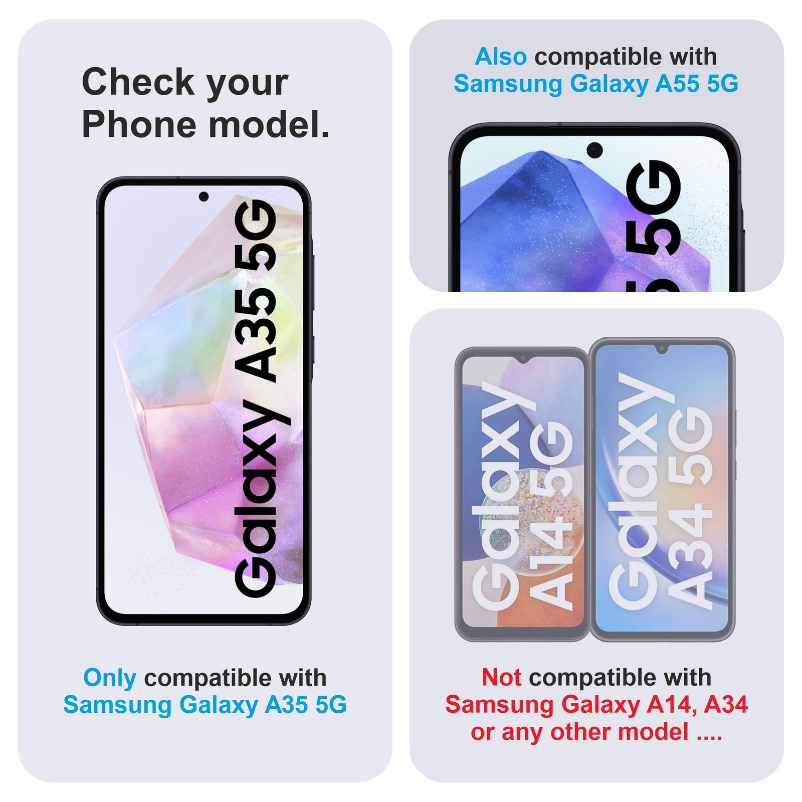 Skyddshield Military-Grade Gorilla Tempered Glass For Samsung Galaxy A35 and Samsung Galaxy A55 (6.6 Inch) With Installation Kit | Edge to Edge Coverage | Black - Image 6