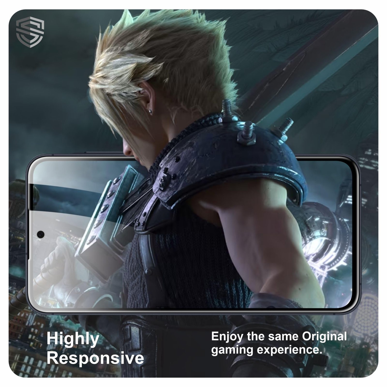 Skyddshield Military-Grade Gorilla Tempered Glass For Samsung Galaxy A35 and Samsung Galaxy A55 (6.6 Inch) With Installation Kit | Edge to Edge Coverage | Black - Image 3