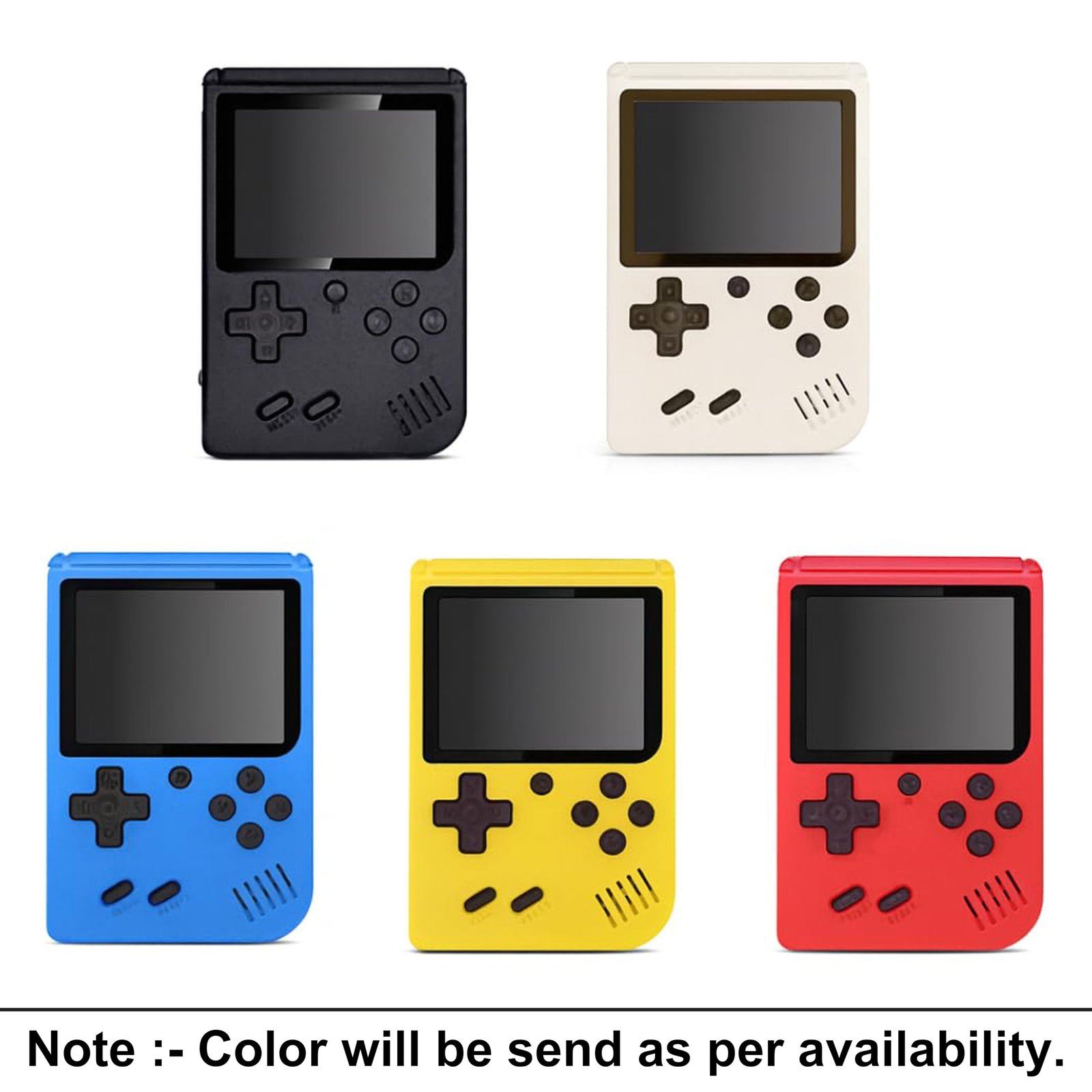 Parteet Rechargeable Pocket Video Game for Kids 400 in 1 Retro Game Box Console Handheld Game Box with TV Output - (Color and Design Will be Send as per Stock) - Image 4