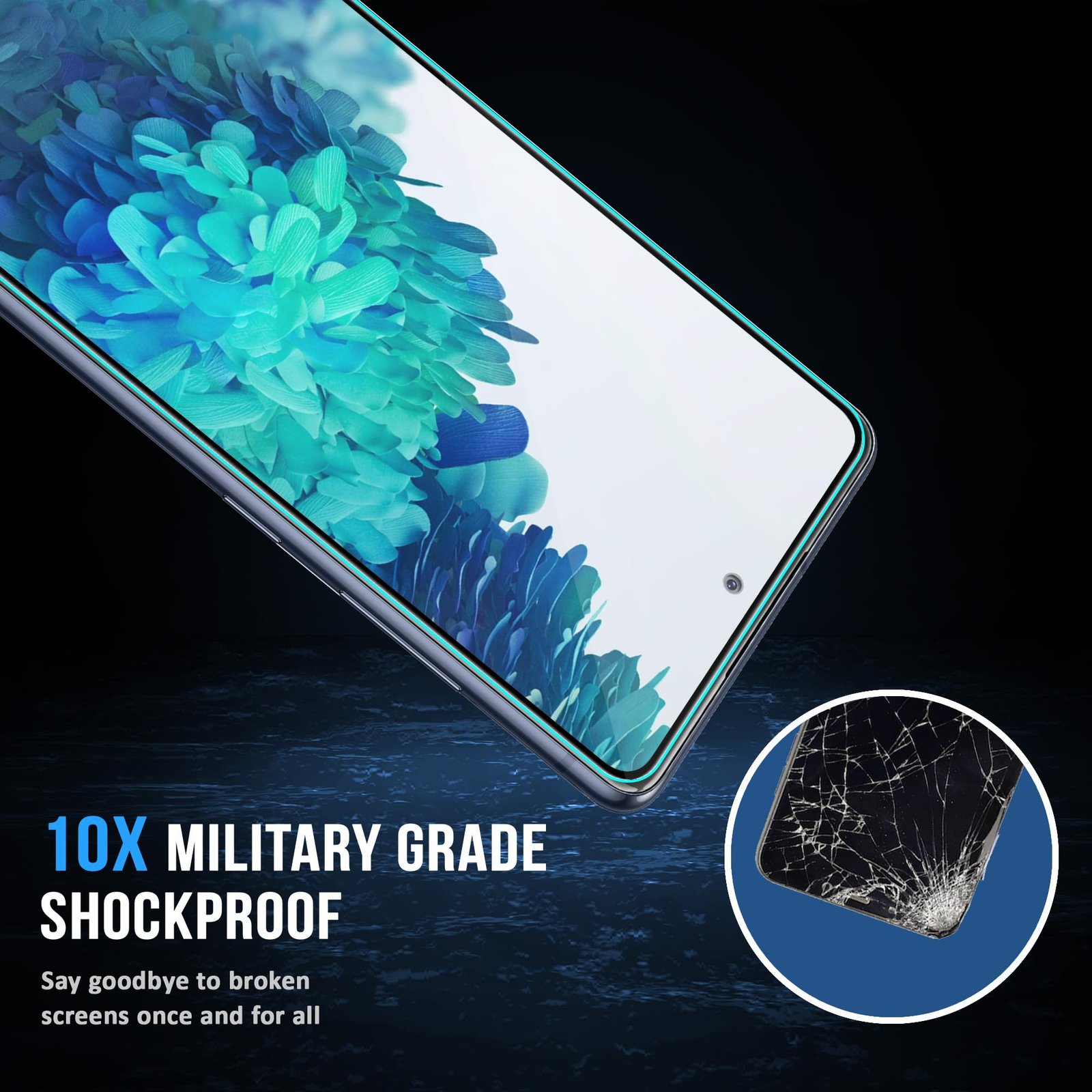 FIRST MART Military Grade Gorilla Tempered Glass Compatible For Samsung Galaxy S20 FE 5G (6.5 Inches) With Easy Installation Kit for Smartphone| Edge To Edge Coverage | Black, Pack of 2 - Image 7